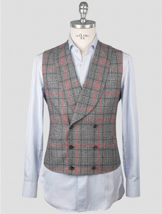 Isaia Isaia Multicolor Wool Double Breasted Vest Multicolor 000