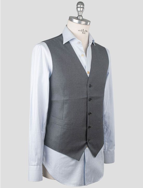 Isaia Isaia Gray Wool Vest Gray 001