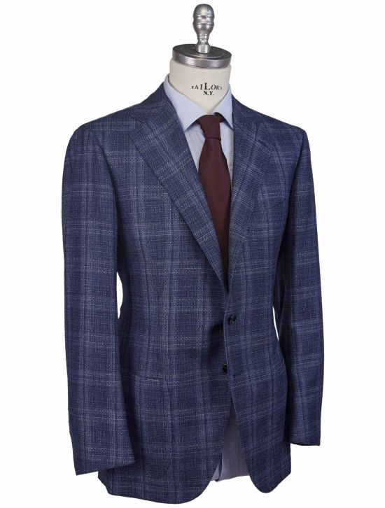Cesare Attolini Cesare Attolini Blue Wool Silk Cashmere Linen Blazer Blue 001