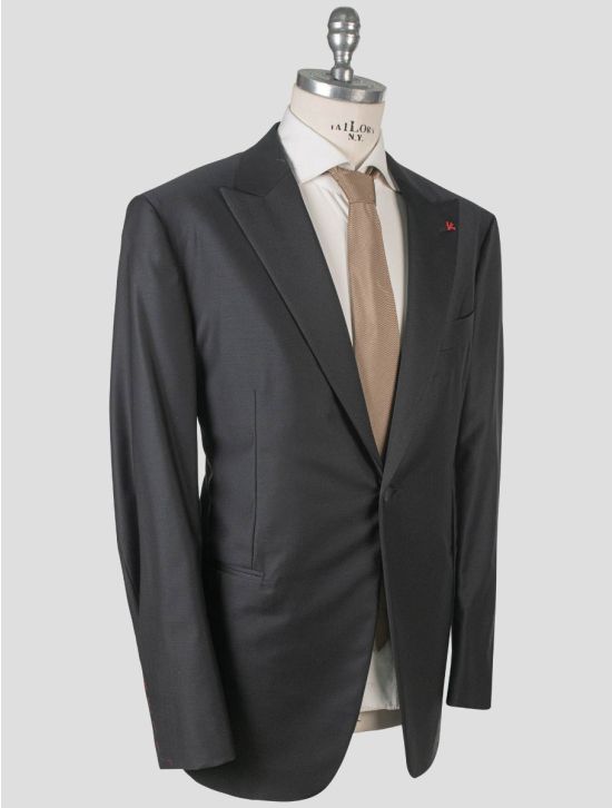 Isaia Isaia Black Wool 130's Tuxedo Suit Black 001