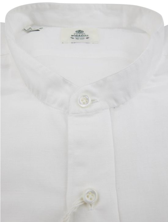 Luigi Borrelli Luigi Borrelli White Cotton Linen Shirt White 001