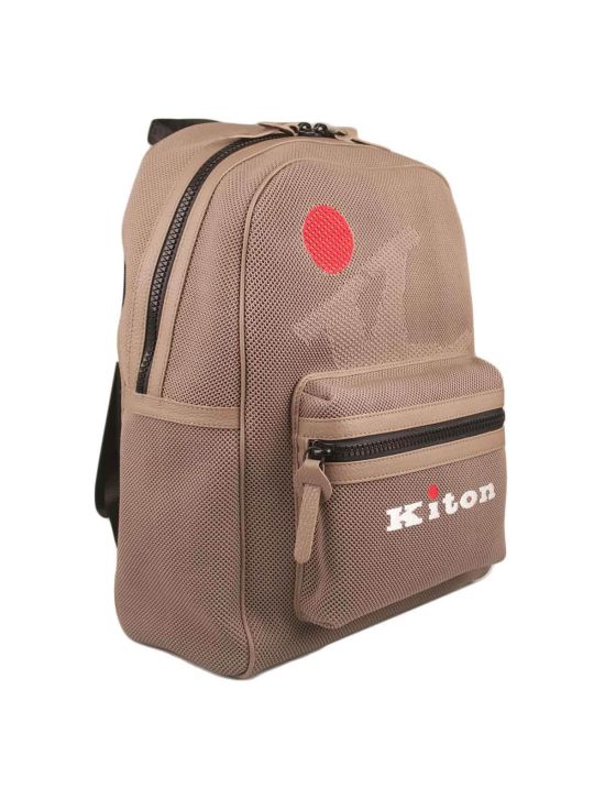 Kiton KITON Brown Leather Backpack Brown 001