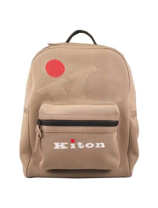 Kiton KITON Brown Leather Backpack Brown 000
