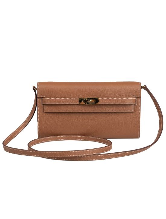 Hermès Hermès Light Brown Leather Bag Kelly To Go Light Brown 001