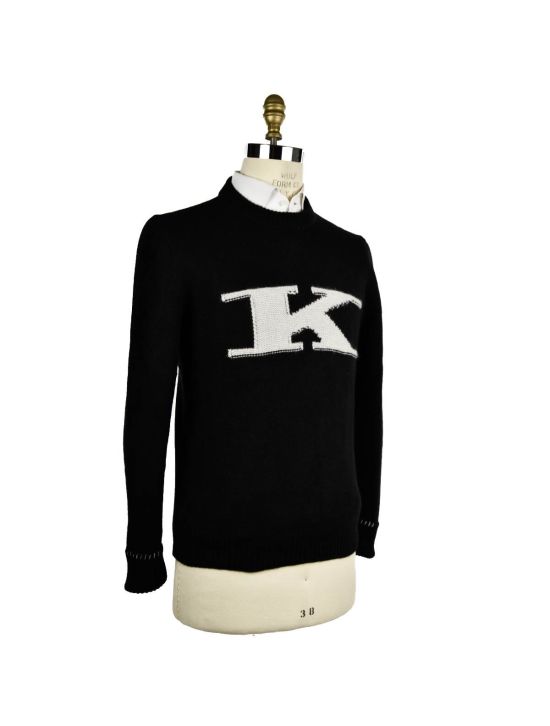 Kiton KITON Black Cashmere Sweater Crewneck Black 001