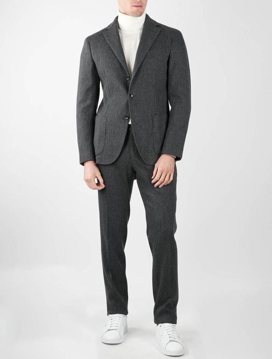 Kired KIRED Gray Virgin Wool Cashmere Ea Suit Gray 001