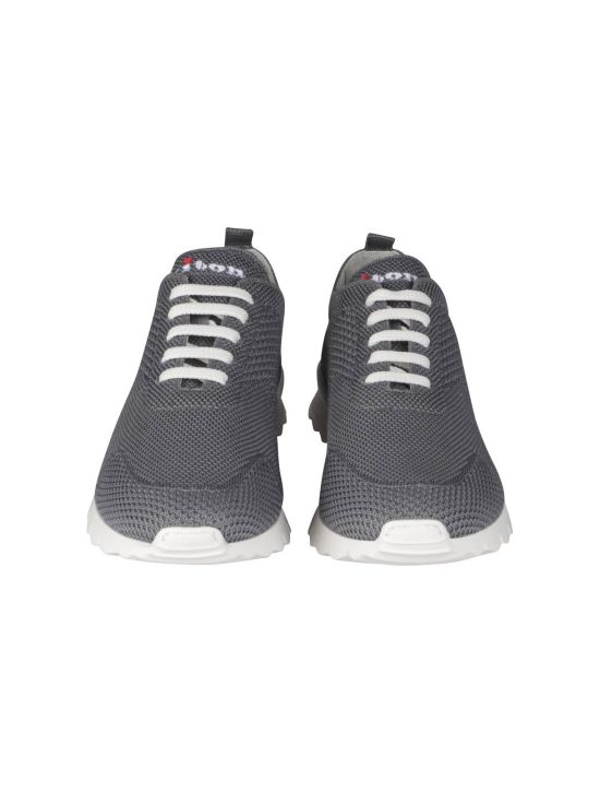 Kiton Kiton Gray Cotton Ea Sneakers FITS Gray 001