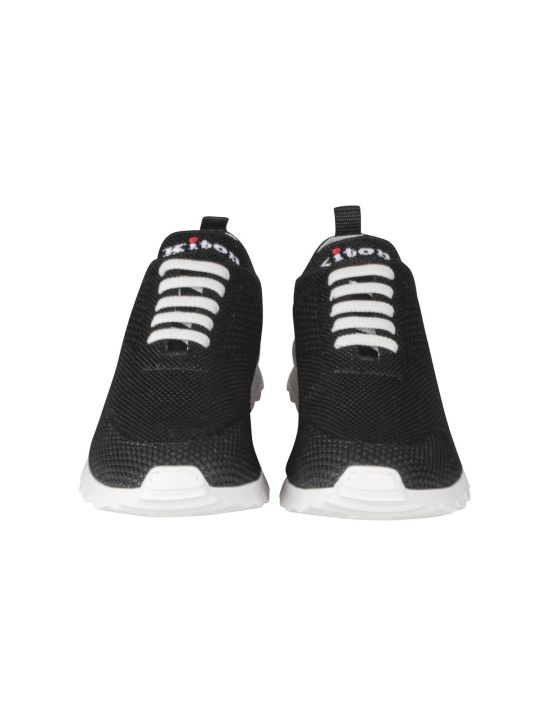 Kiton Kiton Black Cotton Ea Sneakers FITS Black 001