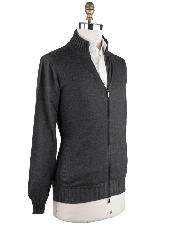 Cesare Attolini Cesare Attolini Gray Cashmere Sweater Full Zip gray 001