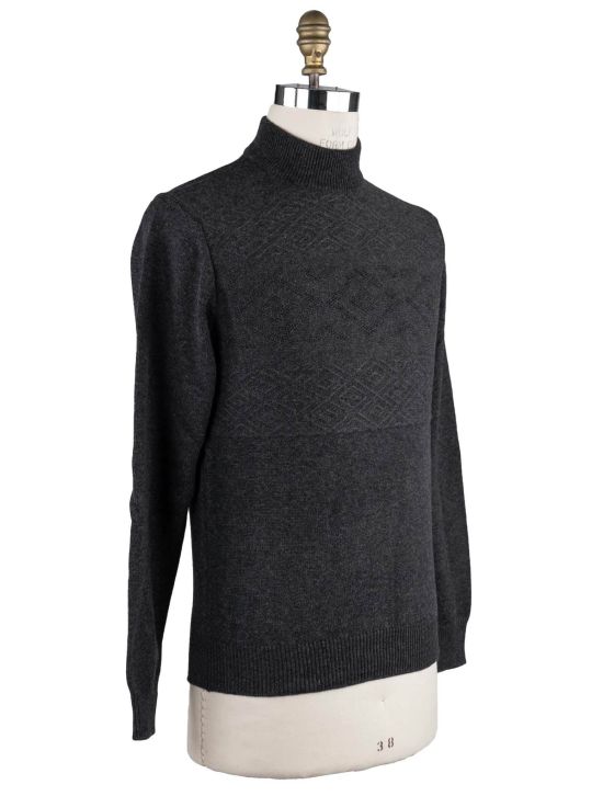 Cesare Attolini Cesare Attolini Grey Wool Cashmere Sweater Half Neck gray 001