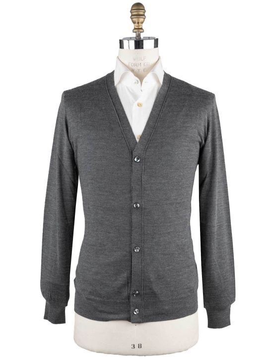 Cesare Attolini Cesare Attolini Grey Cashmere Silk Sweater Cardigan gray 000