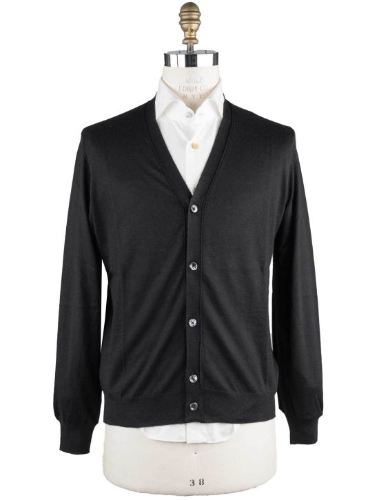 Cesare Attolini Cesare Attolini Black Cashmere Silk Sweater Cardigan Black 000