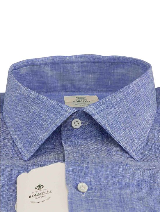 Luigi Borrelli Luigi Borrelli Blue Linen Shirt Blue 001