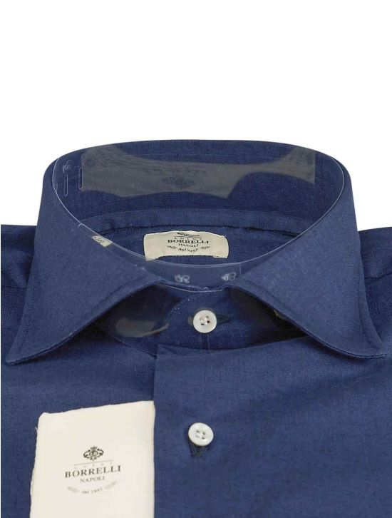 Luigi Borrelli Luigi Borrelli Blue Linen Shirt Blue 001