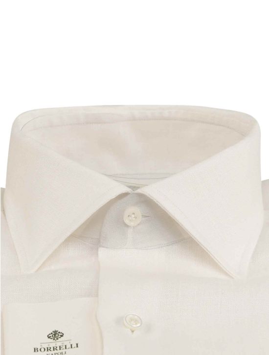 Luigi Borrelli Luigi Borrelli White Linen Shirt White 001