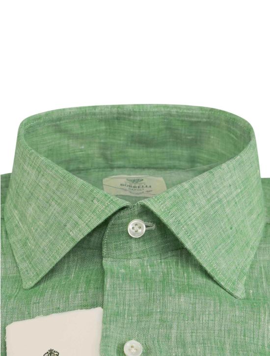 Luigi Borrelli Luigi Borrelli Green Linen Shirt Green 001