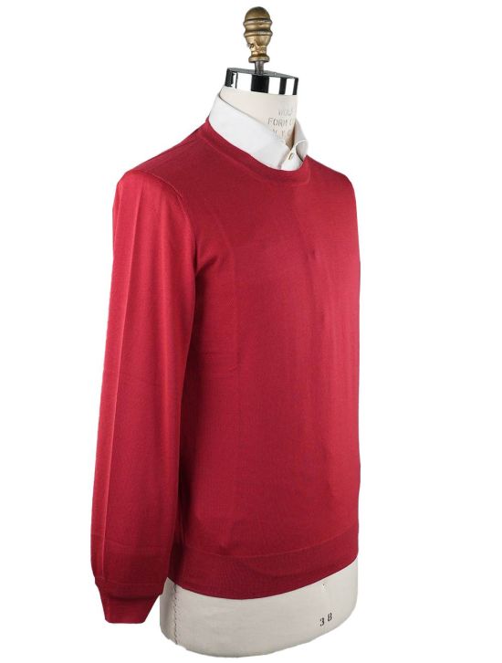 Brunello Cucinelli Brunello Cucinelli Red Virgin Wool Cashmere Sweater Crewneck Red 001