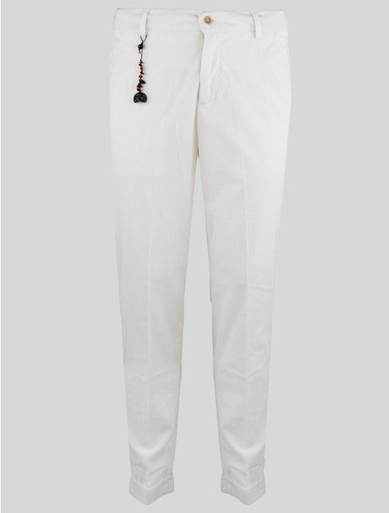 Marco Pescarolo Marco Pescarolo White Cotton Ea Velvet Pants White 000