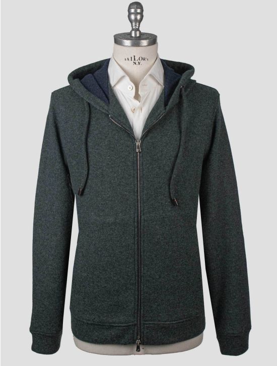 Isaia Isaia Green Cashmere Pa Sweater Full Zip Green 000