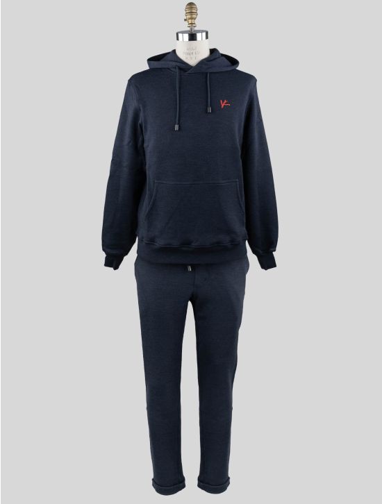 Isaia Isaia Blue Wool Cotton Pa Tracksuit Blue 000