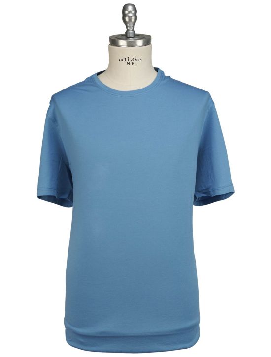 Isaia Isaia Light Blue Cotton T-Shirt Light Blue 000