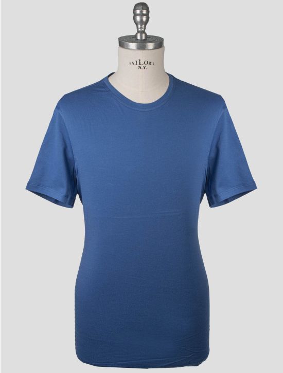 Isaia Isaia Blue Cotton T-Shirt Blue 000