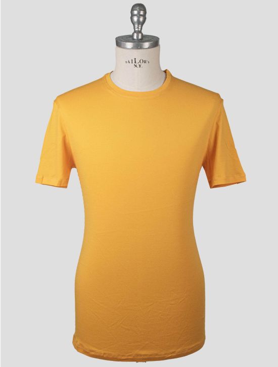Isaia Isaia Orange Cotton T-Shirt Orange 000
