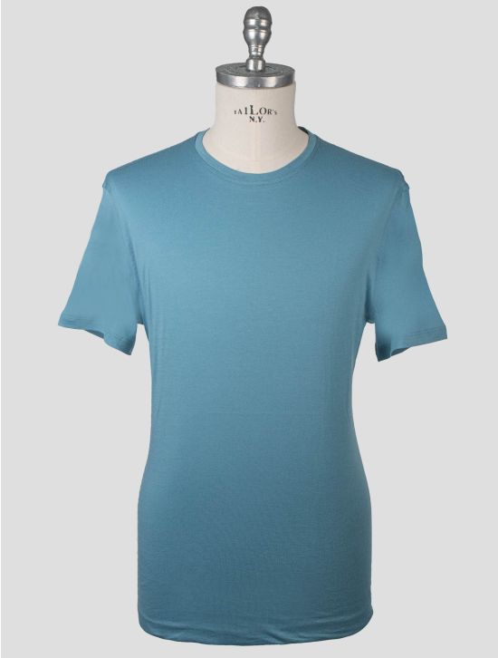 Isaia Isaia Light Blue Cotton T-Shirt Light Blue 000