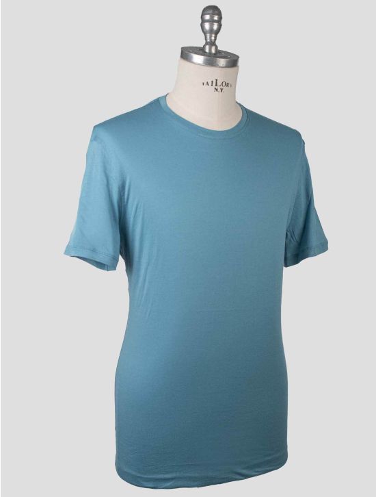 Isaia Isaia Light Blue Cotton T-Shirt Light Blue 001