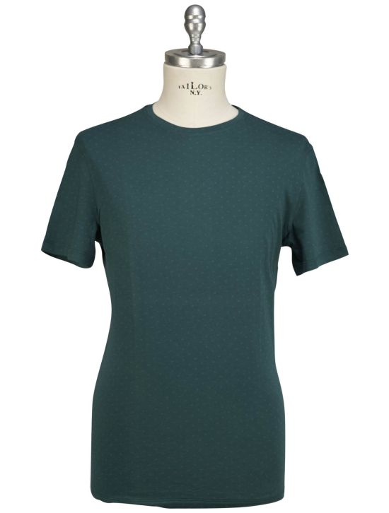 Isaia Isaia Green Cotton T-Shirt Green 000