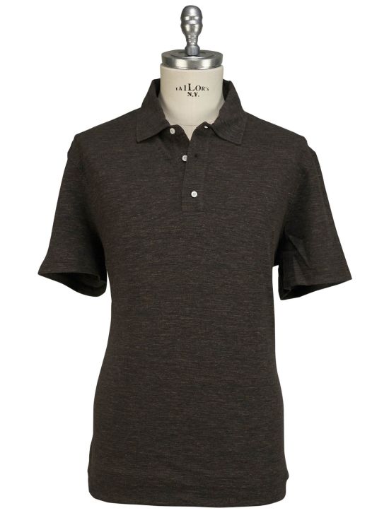 Isaia Isaia Brown Wool Cotton Polo Brown 000