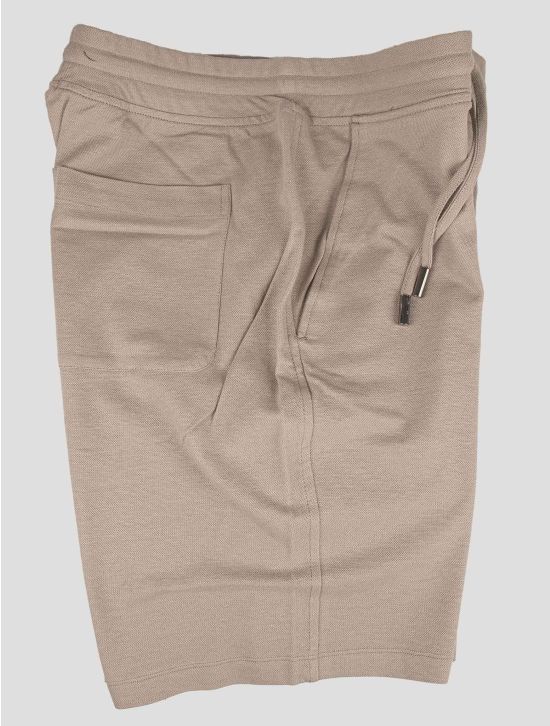 Isaia Isaia Taupe Cotton Linen Short Pants Taupe 000