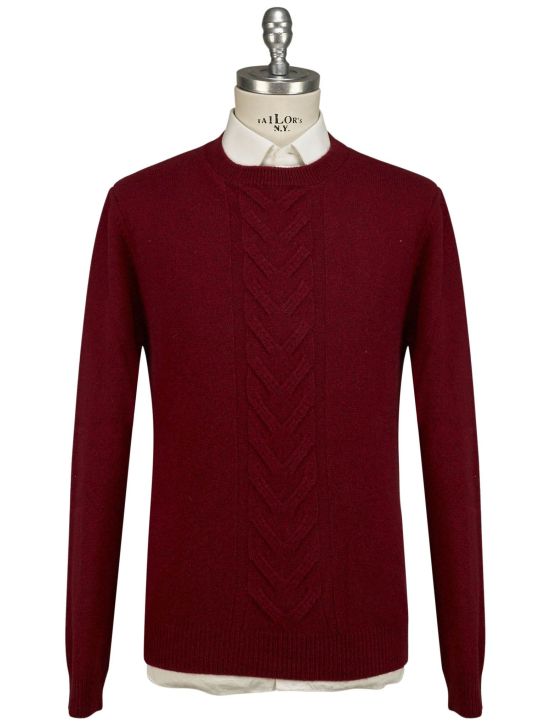Isaia Isaia Red Wool Sweater Turtleneck Red 000