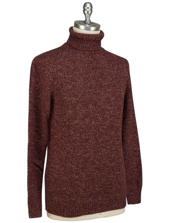 Isaia Isaia Burgundy Cashmere Sweater Turtleneck Burgundy 001