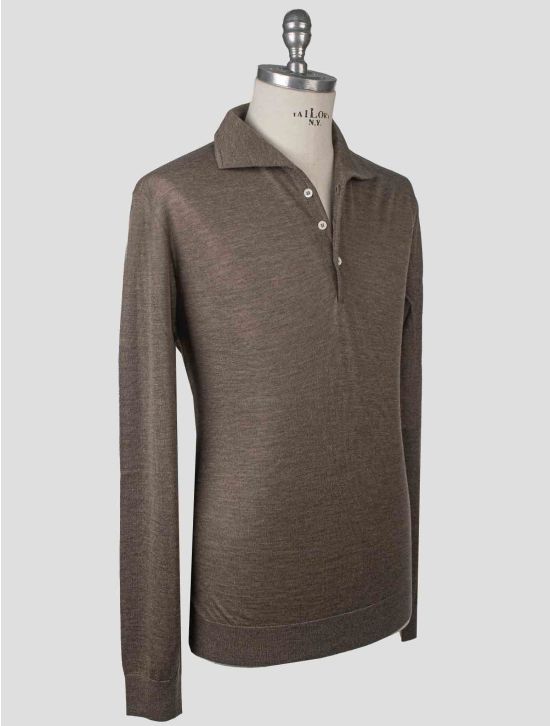 Isaia Isaia Brown Cashmere Sweater Polo Brown 001