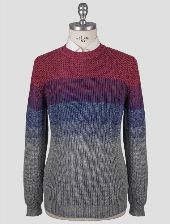 Isaia Isaia Multicolor Cotton Sweater Crewneck Multicolor 000