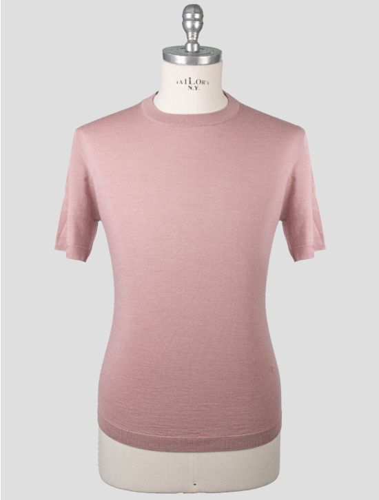 Isaia Isaia Pink Wool Cashmere Silk T-Shirt Pink 000