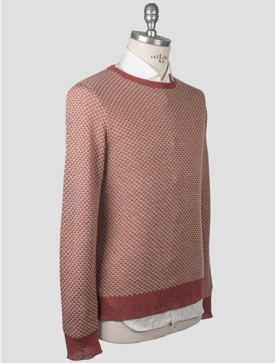 Isaia Isaia Multicolor Linen Silk Sweater Crewneck Multicolor 001