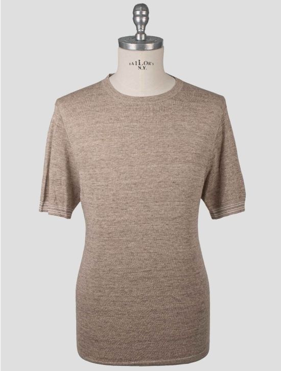 Isaia Isaia Beige Linen Cotton T-Shirt Beige 000