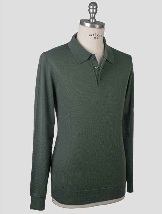 Isaia Isaia Green Cashmere Sweater Polo Green 001