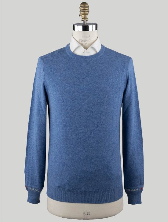 Isaia Isaia Light Blue Cashmere Sweater Crewneck Light Blue 000