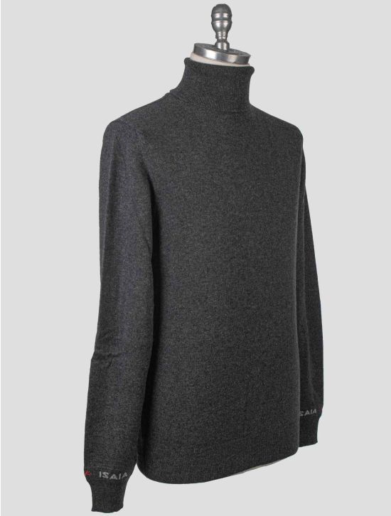 Isaia Isaia Gray Cashmere Sweater Turtleneck Gray 001