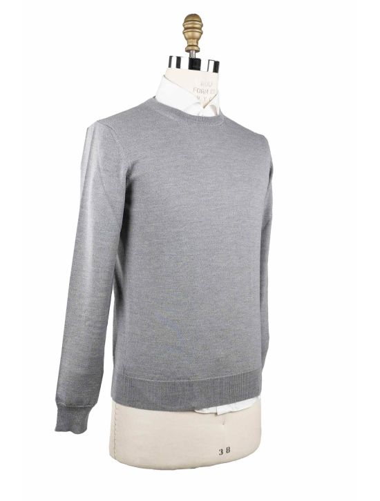 Isaia Isaia Gray Wool Sweater Crewneck Gray 001