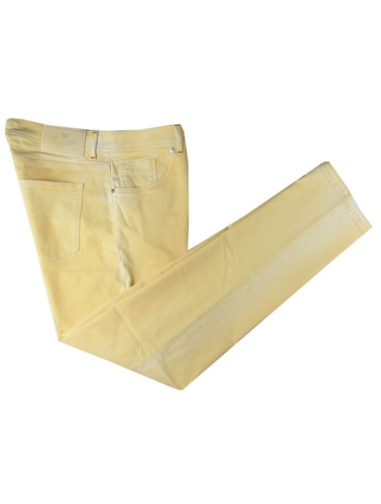 Marco Pescarolo Marco Pescarolo Yellow Cotton Silk Ea Lycra Jeans Yellow 000