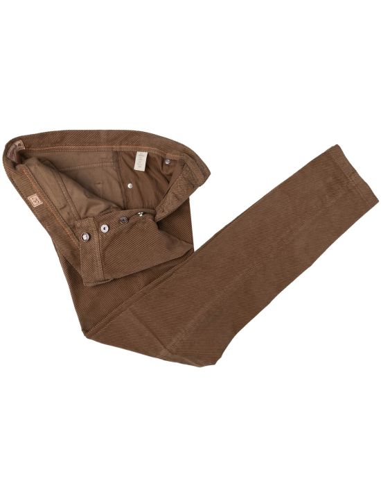 Marco Pescarolo Marco Pescarolo Brown Cotton Cashmere Ea Velvet Pants Brown 001
