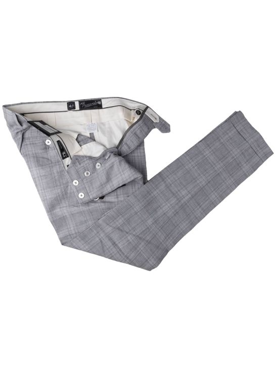 Marco Pescarolo Marco Pescarolo Gray Wool Linen Silk Pants Gray 001