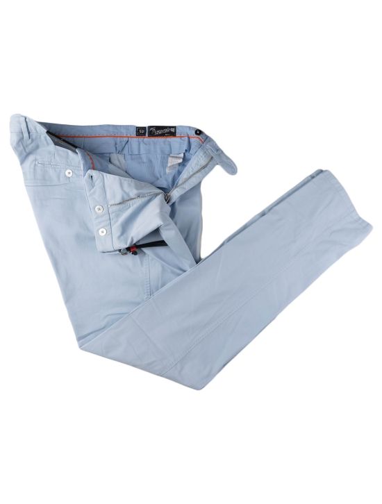 Marco Pescarolo Marco Pescarolo Light Blue Cotton Silk Ea Pants Light Blue 001