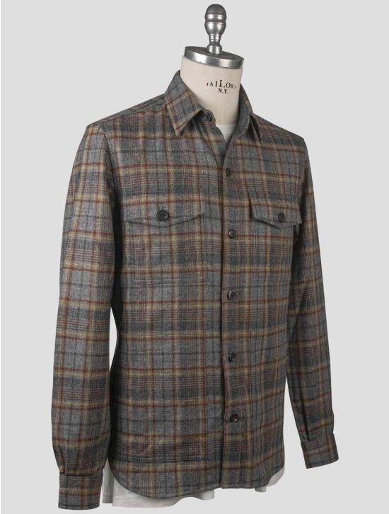 Isaia Isaia Multicolor Virgin Wool Cashmere Overshirt Multicolor 001