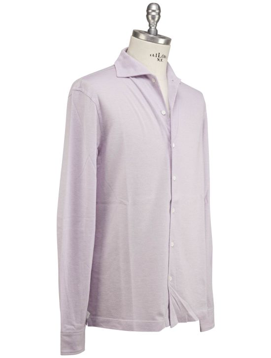 Luigi Borrelli Luigi Borrelli Purple Cotton Shirt Purple 001