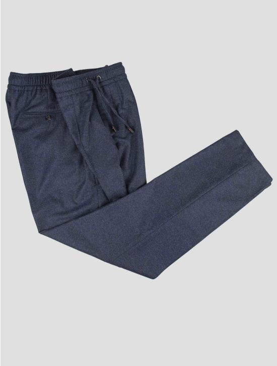 Isaia Isaia Blue Wool Cashmere Pants Blue 001
